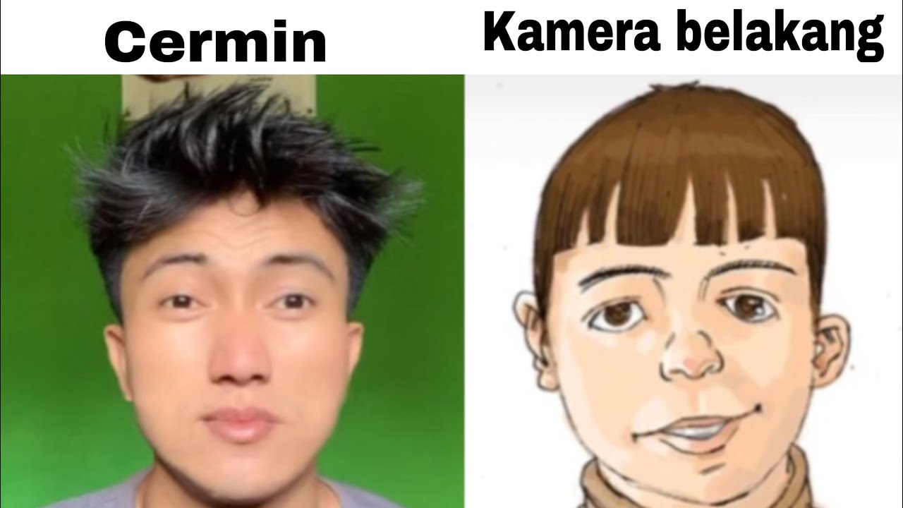 Wajah tidak simetris di kamera