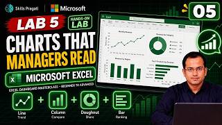 Details Lab 5: Charts That Managers Can Read - Line, Column, Doughnut, Bar | Excel Dashboard Masterclass News