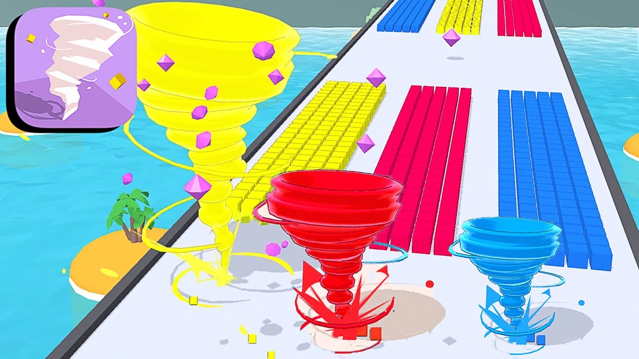 Crazy Tornado Colors - All Levels Gameplay Android,ios (Levels 31-34)