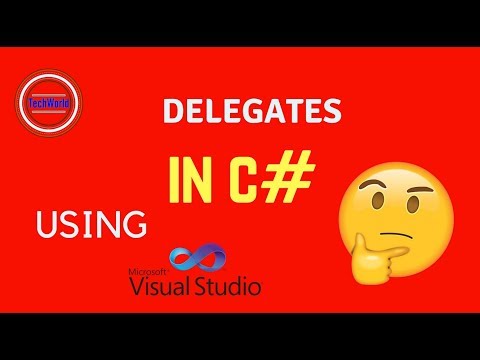 How to use DELEGATES using C# in Visual Studio 2010 | 2018