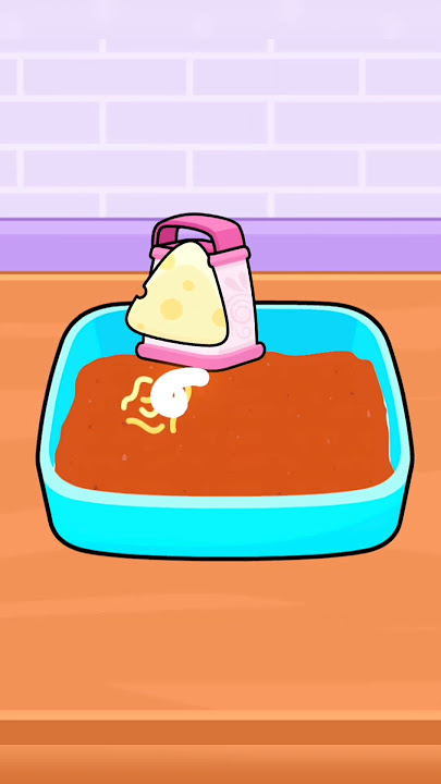 make a cheese lasagna dish. #cookingfest #animation #cuisinerecipe