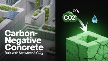 The Future of Concrete: Carbon-Negative Materials from Seawater & CO2 | Sustainable Construction