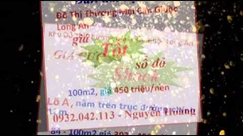 Bán đất dự an cần giuộc long an - 0932.042.113