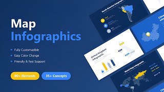 Map Infographics Animation Pack - After Effects Template