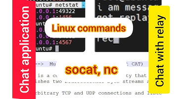 socat linux command | nc linux command | Chat application with nc and socket linux commands