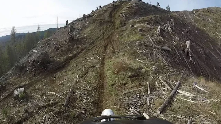Dirt Bike hill climb Diamond Mill Oregon