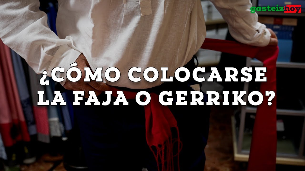 Tutorial: Cómo colocarse correctamente la faja o gerriko