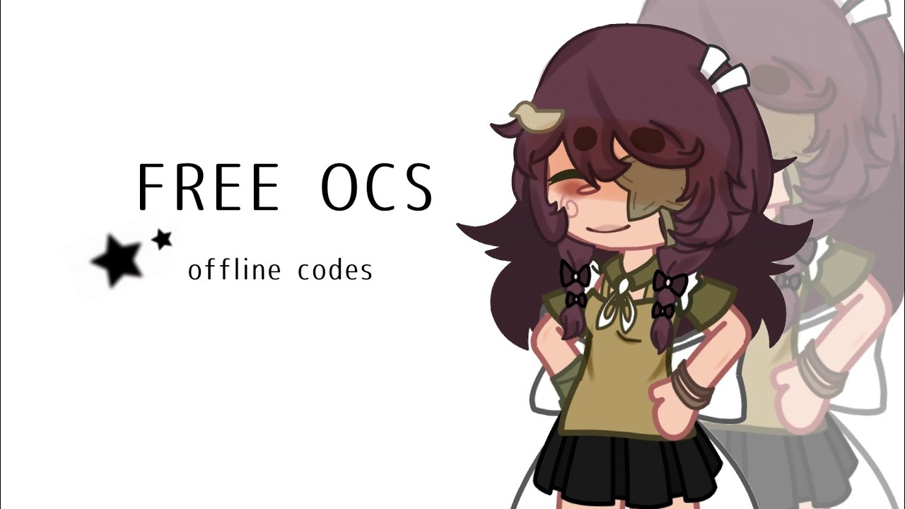 Closed), free aesthetic ocs, gacha club, offline codes on  description, @kailvy, [inspired] in 2023