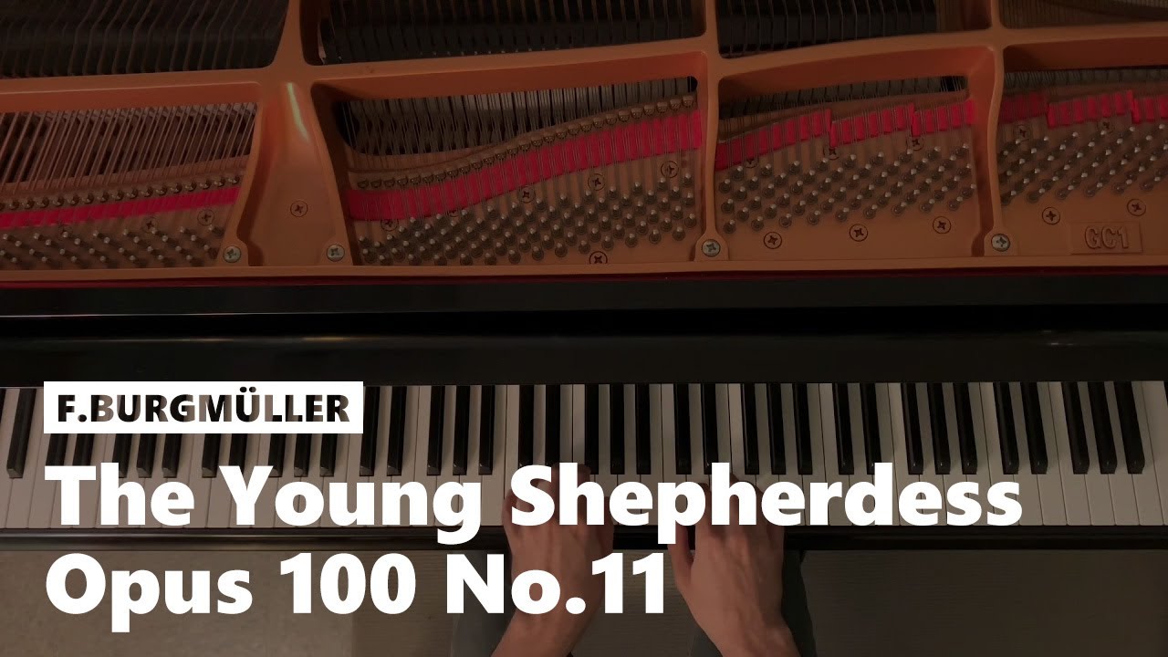 "The Young Shepherdess" 25 Progressive Studies Op. 100 No. 11 by F. Burgmüller