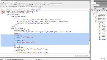 32 Üye giriş sayfası oluşturmak |  PHP Öğreniyorum