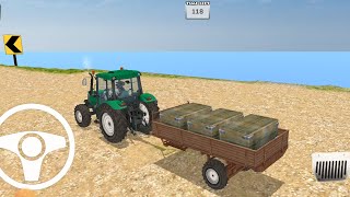 Tractor Farming Simulator 3D Game || Level-3 Gameplay 💯 Tractor Farming Games 2024