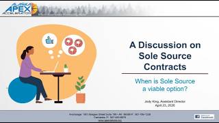A Discussion on Sole Source Contracts