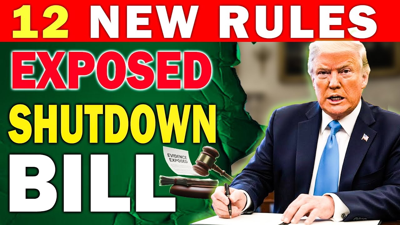 Shutdown Bill Exposed — 12 Secret Rules Just Became Law Overnight!