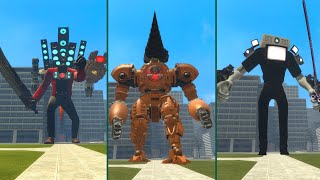 NEW SPAEKEMAN TITAN VS DRILL TITAN UP GRATED AND SKIDIDI TOILET BOSS In Garry's Mod!