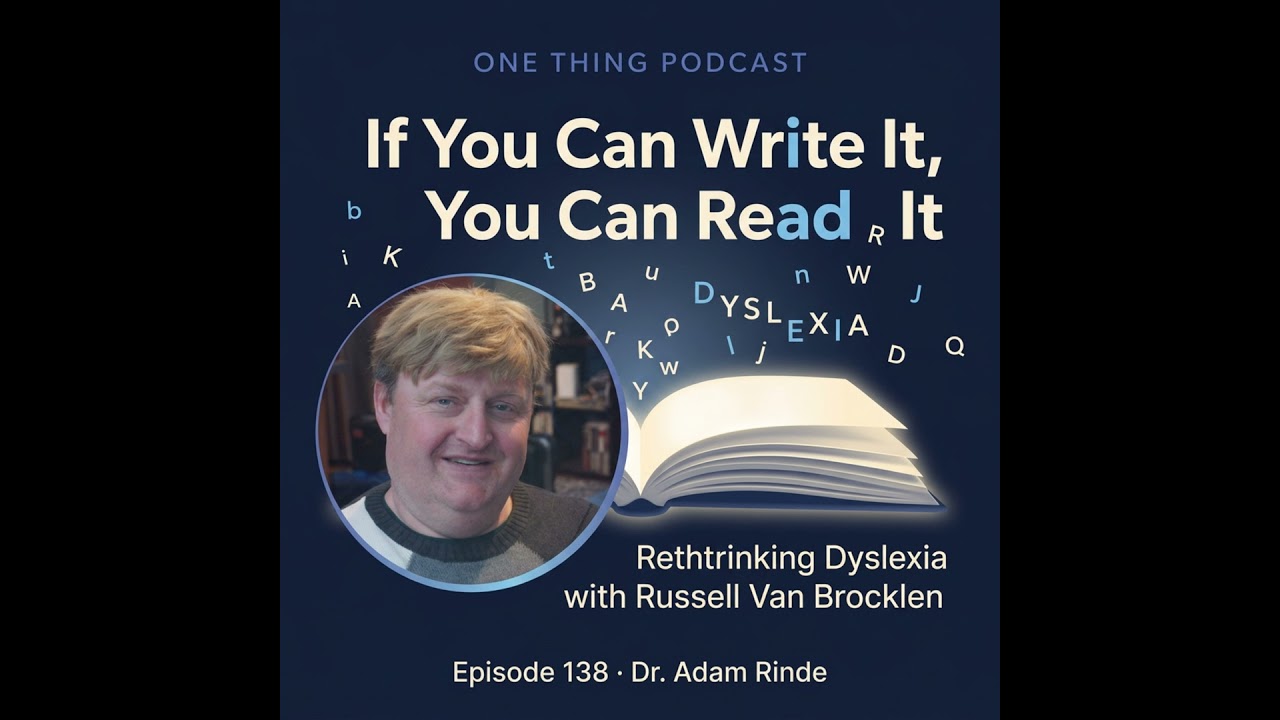 Episode 138|“If You Can Write It, You Can Read It”: Rethinking Dyslexia with Russell Van Brocklen