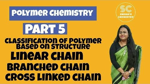 Polymer Chemistry|Part-5| Classification of Polymer based on structure|Linear|Branched|Cross-linked|