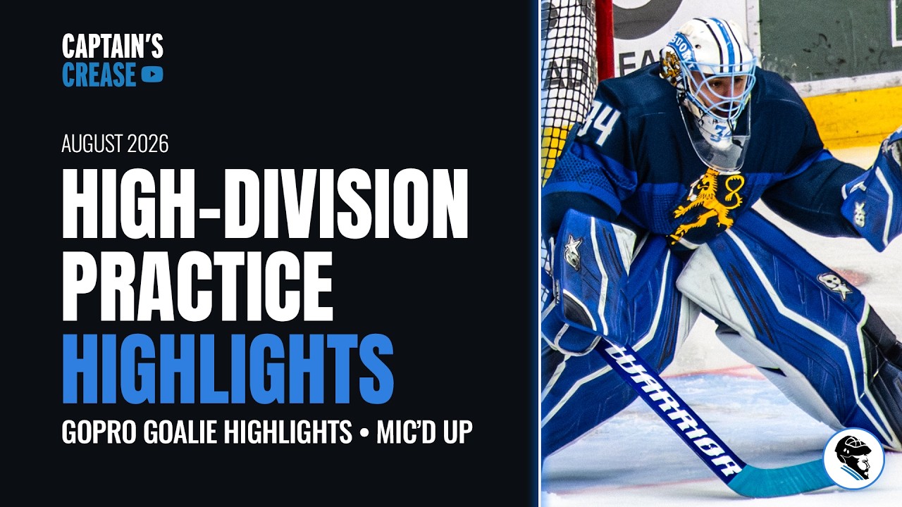 Hockey Goalie vs High-Division Skaters | Mic'd Up Practice Highlights | Captain's Crease