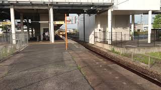 山陽本線  快速サンライナー117系E-04編成 鴨方駅を通過