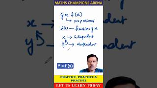 #Explore-1 :: y is a Function of x 🤯 | Maths Basics for Beginners #mathschampionsarena #motivation