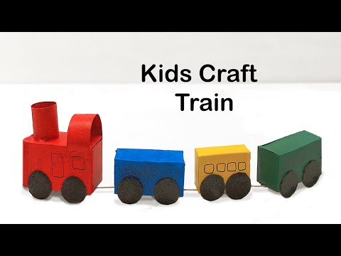 fun-and-easy-craft-project-for-kids-|-make-a-train-from-recycled-materials-|-fun-at-home-🚂
