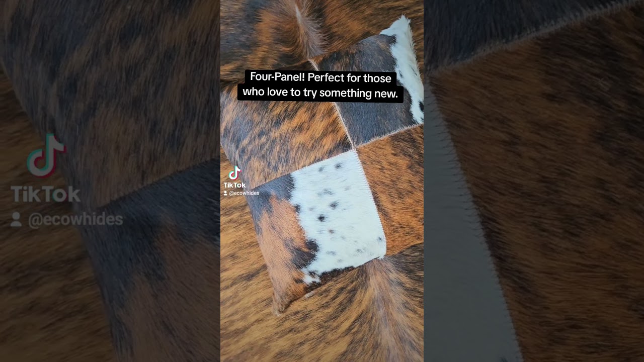 Tricolor Cowhide Pillows Available!  