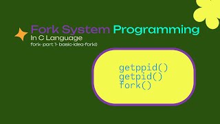 Fork in C Explained | Process Creation, getpid(), getppid() Basics