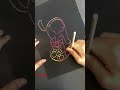 Drawing Henri Matisse Cat With The Red Fish With Rainbow Scratch Paper Shorts 