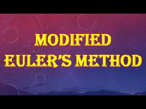 Modified Euler's Method