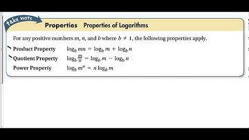 7-4 Properties of Logarithms