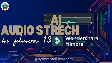 How to use Ai audio stretching feature in Filmora 13 | 2024 #filmora13 #videoediting #audiostretch