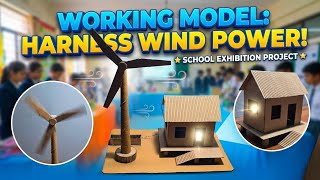 DIY Cardboard Windmill with House | Easy School Science Project Idea 🏡💨