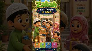 The Five Pillars of Islam 🌙 | Islamic Kids Song #Shorts