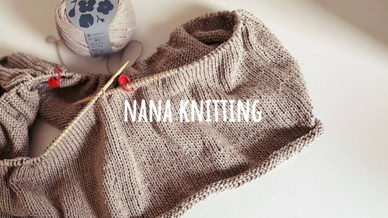 編み物🧶【キャミスト】テストニット中☺️DAISOのアイテムで刺し子他