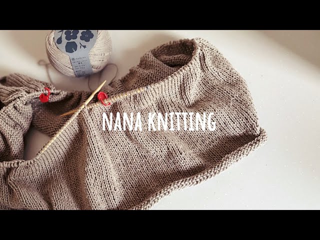 編み物🧶【キャミスト】テストニット中☺️DAISOのアイテムで刺し子他
