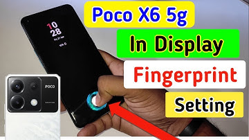 Poco x6 5g display fingerprint setting/Poco x6 5g me in display fingerprint lock/fingerprint sensor