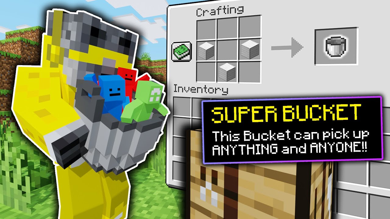 Minecraft Manhunt, But Buckets Can Hold Anything...