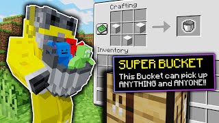 Minecraft Manhunt, But Buckets Can Hold Anything...