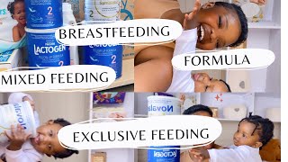 Choosing the rightFORMULA,exclusive BREASTFEEDING,formula FEEDING,mix FEEDING, Affordability.