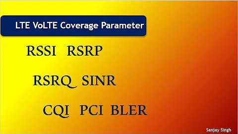 •RSSI •RSRP •RSRQ •SINR •CQI •PCI •BLER - 天天要闻