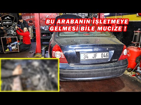 MOTOR REKTEFİYE DİYE GELDİ ! SORUN BAKIN NE ÇIKTI ! SİZ DE YANILMAYIN ! (Hyundai Elantra 1.6 GLS)