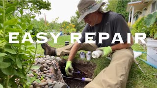 EASY REPAIR OF A LEAKING UNDERGROUND PVC WATER LINE / PIPE - DIY
