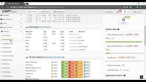 Enable CSF Firewall on CentOS Web Panel CWP