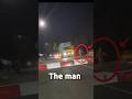 😱 LAST SECONDS‼️ This Man Tries to Stop a Train..The Ending is Shocking! #shorts #extreme #truck