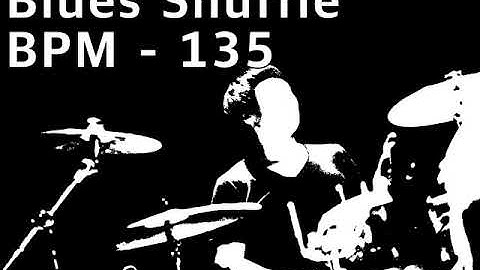 Drum loop blues shuffle bpm-135