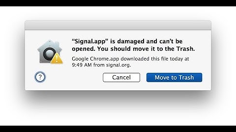 App Is Damaged And Can’t Be Opened. You Should Move It To The Trash Mac Fix