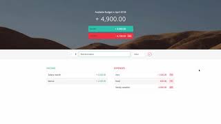 JS Web App Budget Planner. Java Script Budget Planner App