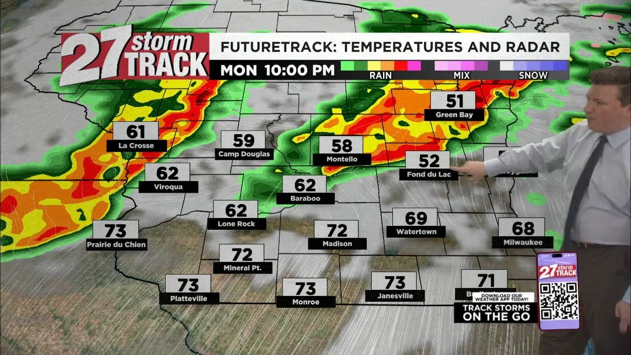 Strong to severe storms possible overnight - YouTube