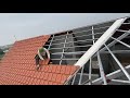 How To Install Terracotta Tile On Iron Frame Easily And Firmly - Amazing Roof Construction Project