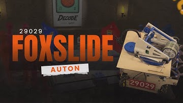 Foxslide 29029 | Autonomous — 9 Artifacts | FTC DECODE 2025-20
