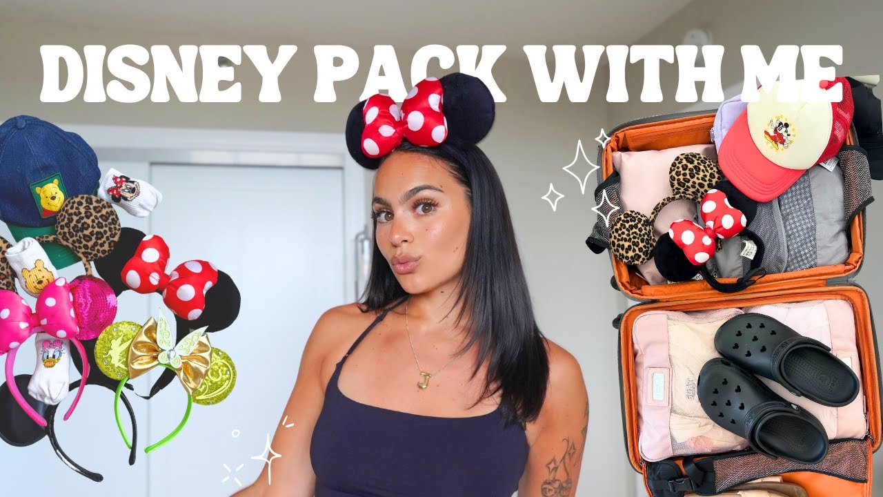 PACK WITH ME FOR DISNEY WORLD!👑 Disney Packing List, Disney Pack & Prep, Summer  Disney Must-Haves✨